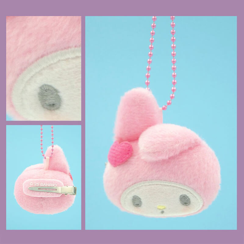 My-Melody-Plush-Hair-Clip-Ballchain-Charm-Plush-Heart