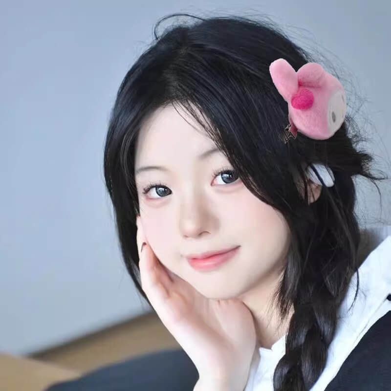 My-Melody-Plush-Hair-Clip