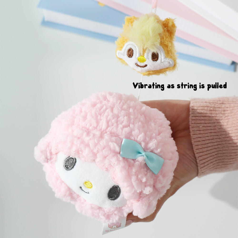 Sanrio Plush Pull String Vibrating Toy Bag Charm Pull String my sweet piano