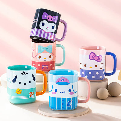 Official-2024-Sanrio-License-Cute-Ceramic-Square-Mug-400ML