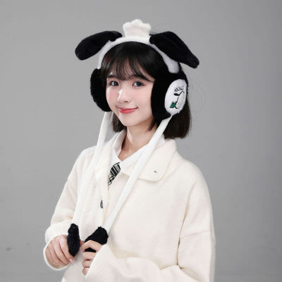 Pochacco-Embroidered-Earmuffs-with-Moving-Flap-Ears