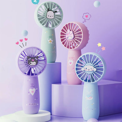 Sanrio-Character-Cute-Mini-Portable-Fan-Kuromi-Pochacco-Cinnamoroll-My-Melody