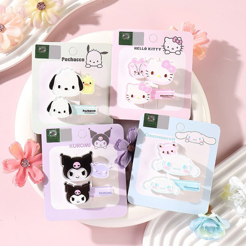 Sanrio-Charaters-Otomodachi-Kigurumi-Alligator-Hair-Clips