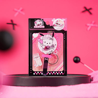 Sanrio-Cheer-Series-Tap-To-Light-Up-Keychain-With-PP-Clip-Pochacco