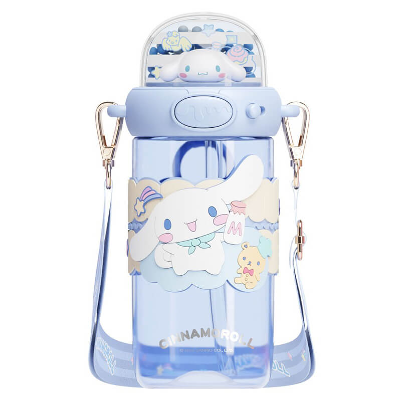 Sanrio-Cinnamoroll-Doll-Microlandscape-Shining-Portable-Straw-Water-Bottles-650ML