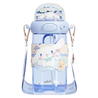 Sanrio-Cinnamoroll-Doll-Microlandscape-Shining-Portable-Straw-Water-Bottles-650ML