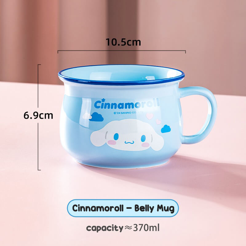 Sanrio-Fun-Vintage-Blue-Cinnamoroll-Breakfast-Belly-Mug-370ml