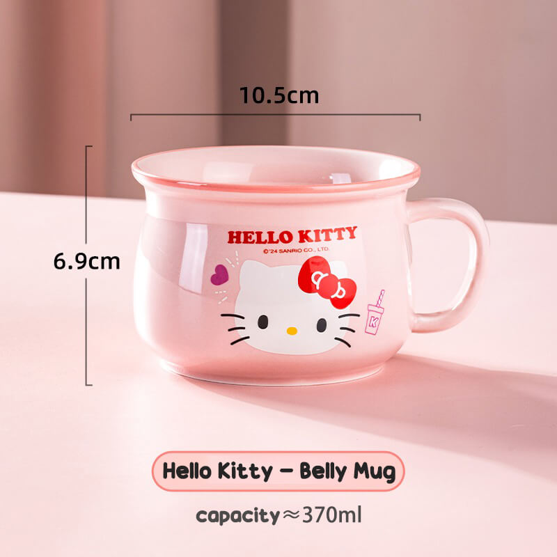 Sanrio-Fun-Vintage-Pink-Hello-Kitty-Breakfast-Belly-Mug-370ml