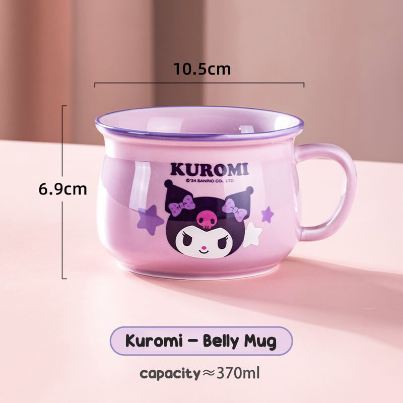 Sanrio-Fun-Vintage-Purple-Kuromi-Breakfast-Belly-Mug-370ml