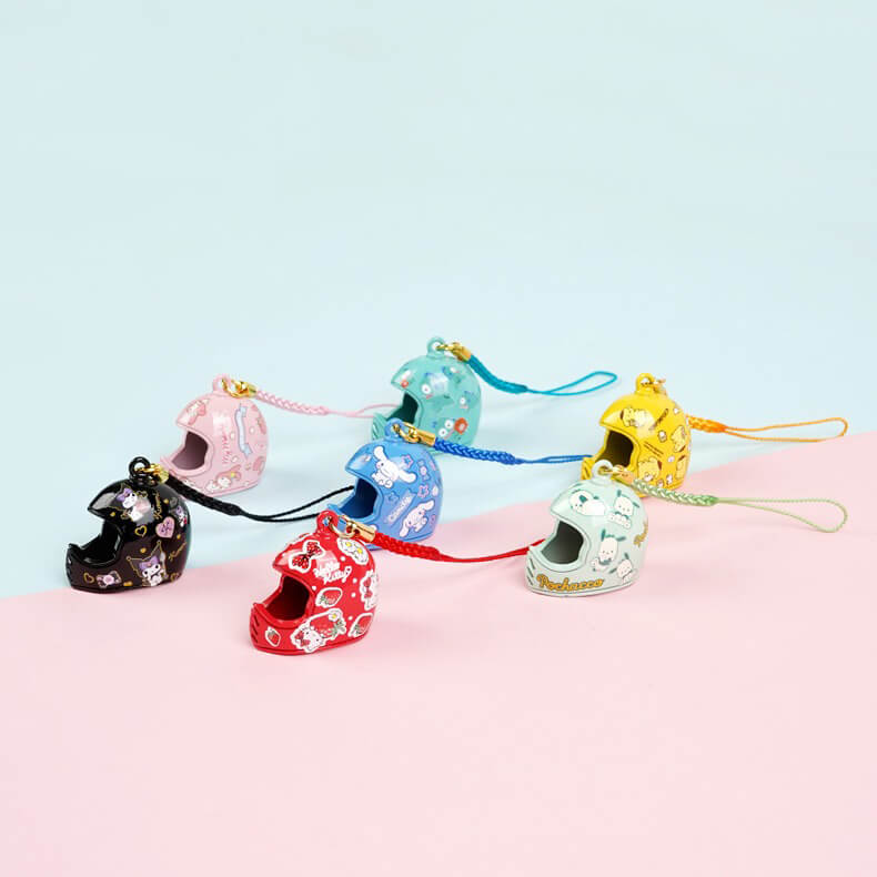 Sanrio-Helmet-Shaped-Bell-Charm-7-Designs