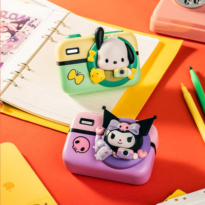 Sanrio-Kuromi-Pochacco-Retro-Camera-Shaped-Toy-Summer-Fan