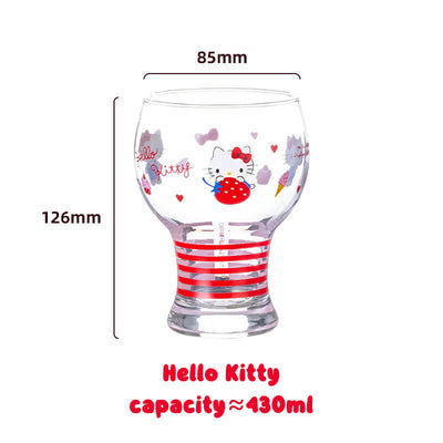 Sanrio-License-Hello-Kitty-Illustration-Slim-waist-Beer-Glass-430ML