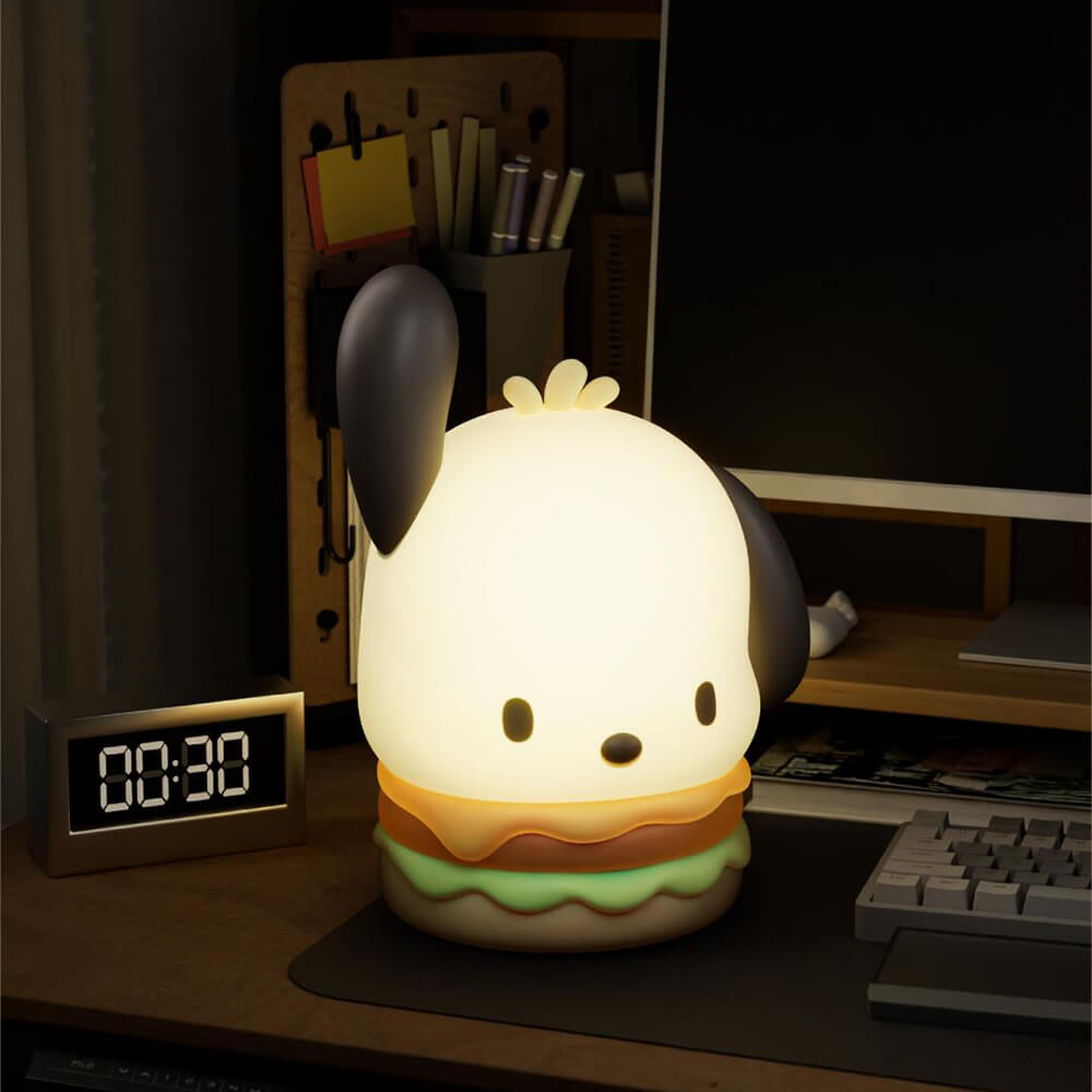 Sanrio-License-Pochacco-Hamburger-Inspired-Silicone-Pat-Night-Light