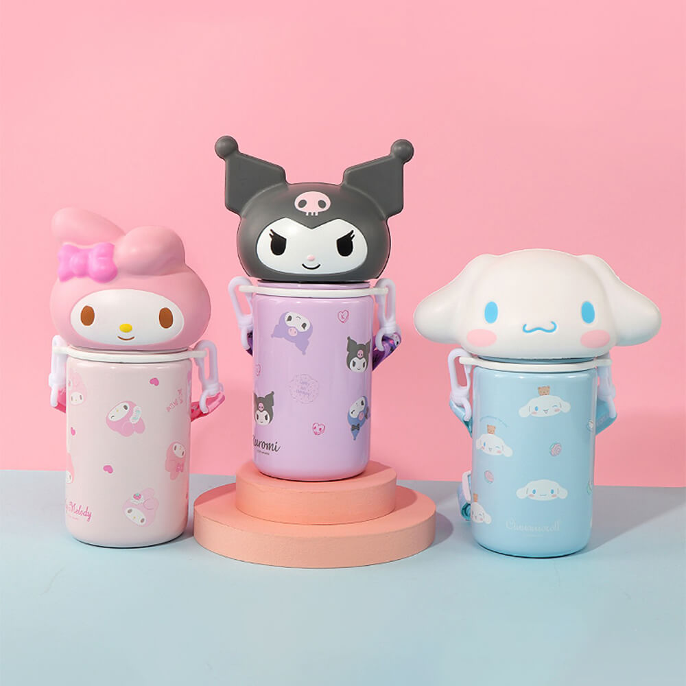 Sanrio-License-Thermos-Bottles-Pinch-it-Drink-Water-and-Decompress