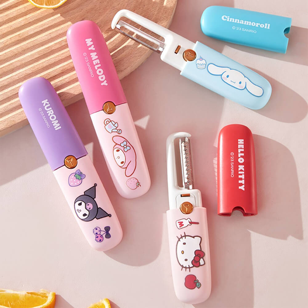 Sanrio-Multifunctional-Peeler-with-Dual-Heads-Cinnamoroll-Kuromi-Hello-Kitty-My-Melody