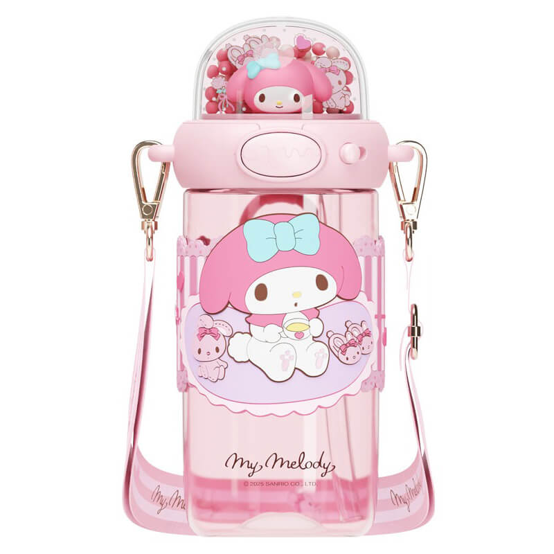 Sanrio-My-Melody-Doll-Microlandscape-Shining-Portable-Straw-Water-Bottles-650ML