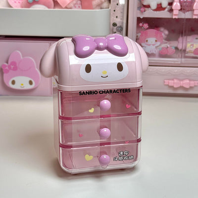 Sanrio-My-Melody-Pink-Mini-Chest-Drawer-Storage-Box