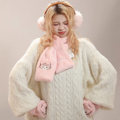 Sanrio-My-Sweet-Piano-Winter-Scarf-Earmuffs-Mittens-Set