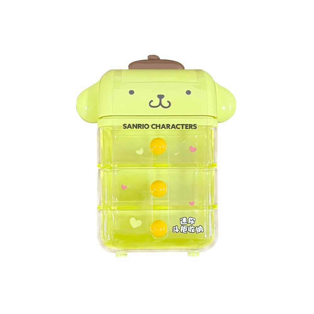 Sanrio-Pompompurin-Yellow-Mini-Drawer-Storage-Box