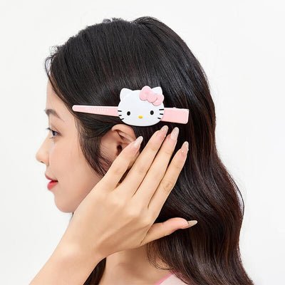 Sanrio-Red-Hello-Kitty-Face-Long-Alligator-Hair-Clip-Side-Clip