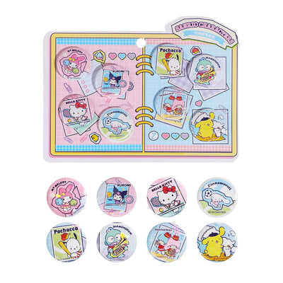 Sanrio-Sports-Time-Series-Laser-Badge-Set-Including-8-Different-Sanrio-Characters