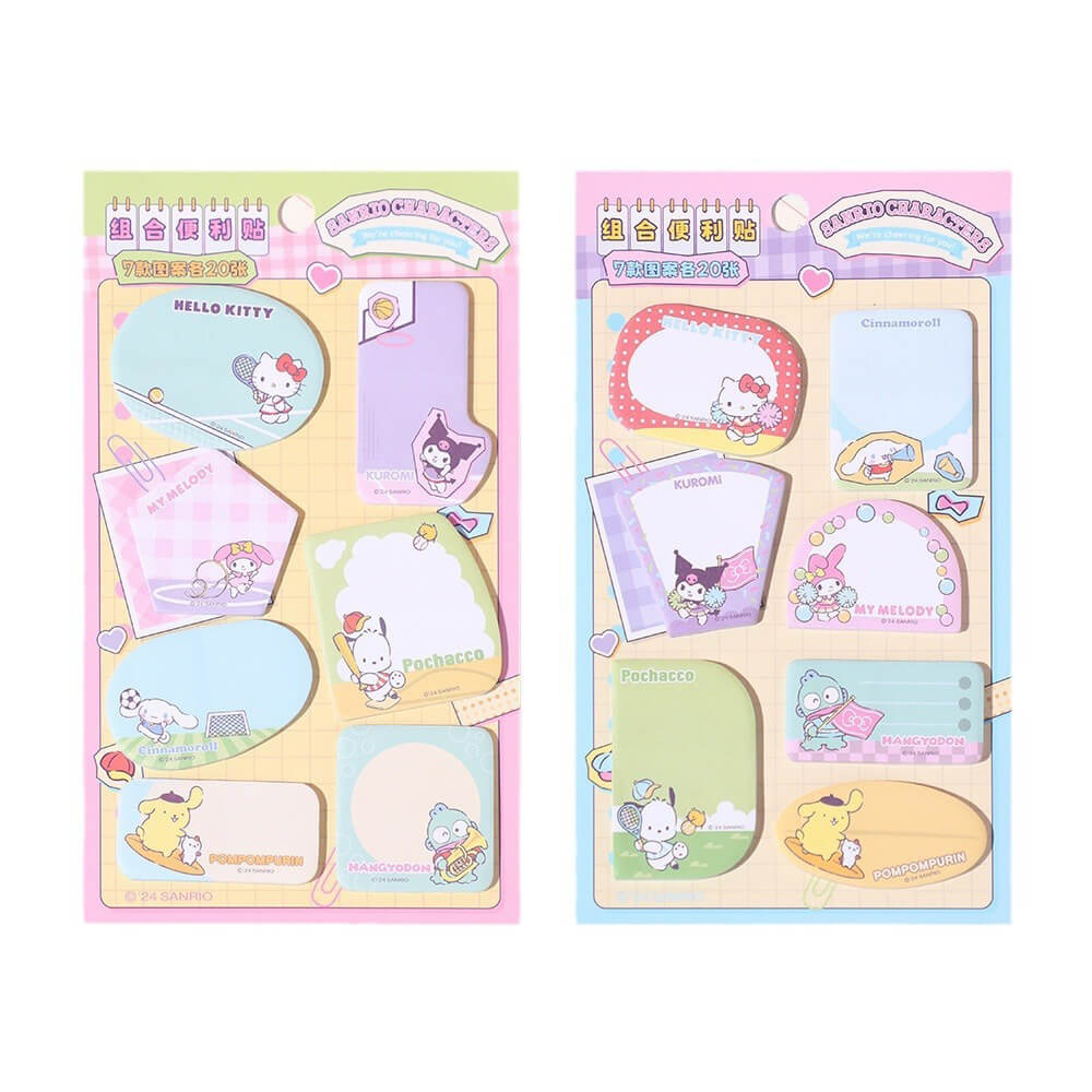 Sanrio Sports Time Sticky Notes Set - Cute & Functional – KawaiiEnvy