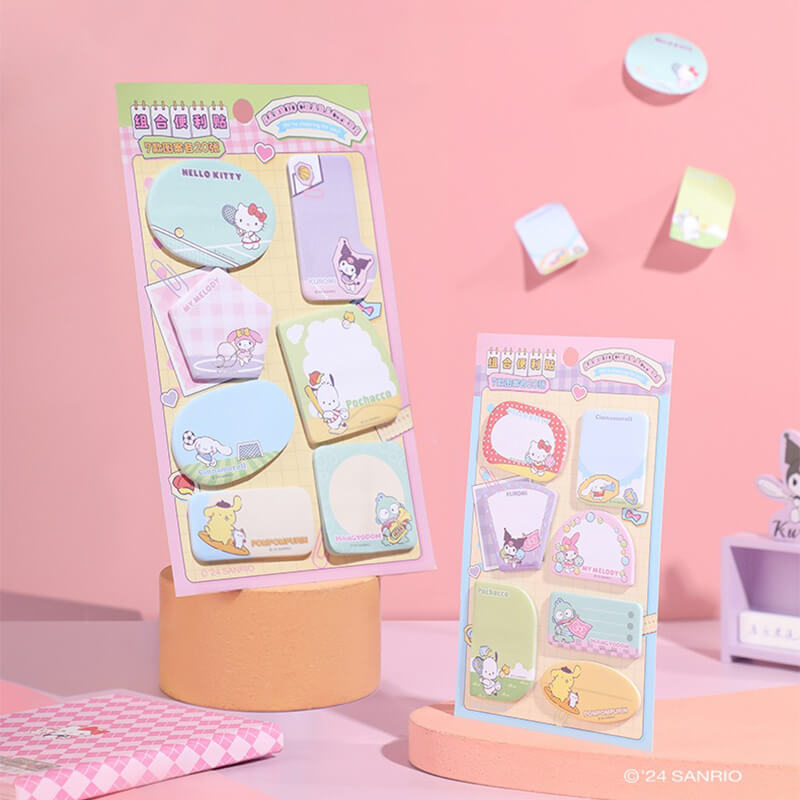 Sanrio Sports Time Sticky Notes Set - Cute & Functional – KawaiiEnvy
