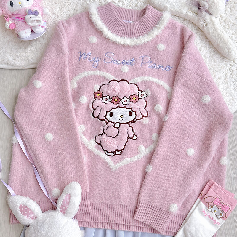 ♡Croco Kitty♡ Volume Sleeve Sweat Top Sublimation Printed Crop Hoodies & Sweatshirts | Lunafide