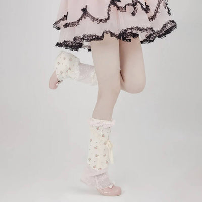 Sweet-Lace-Floral-Patchwork-Sequines-Summer-Leg-Warmers