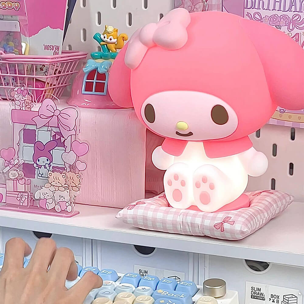 My Melody Squishy Pat Night Light – Tap, Adjust, Recharge – KawaiiEnvy