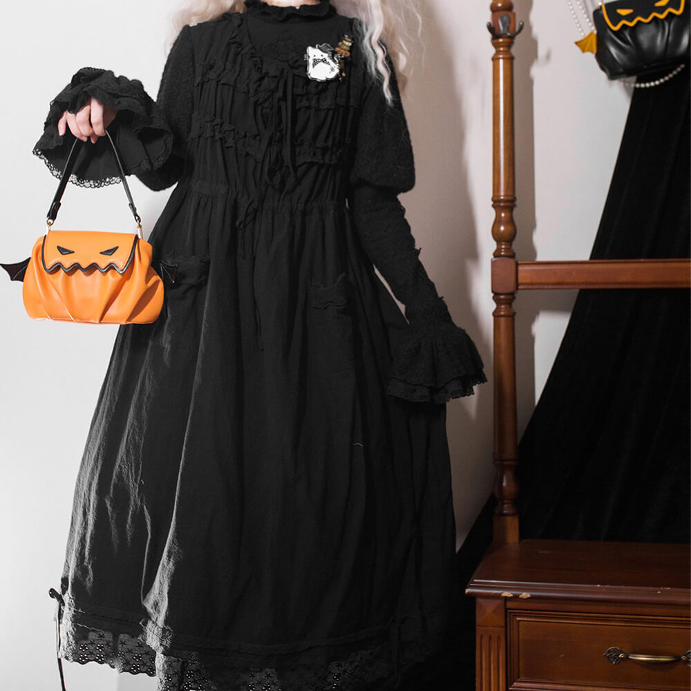 The_Pumpkin_Orange_Color_Devil_Bag_Complete_The_Black_Lolita_Dress_Outfit
