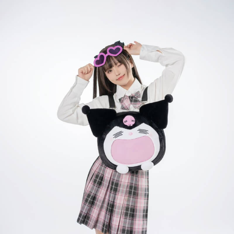 UWA-Kuromi-With-Removable-Heart-Shaped-Sunglasses-Plushie-Ita-Backpack-Bag