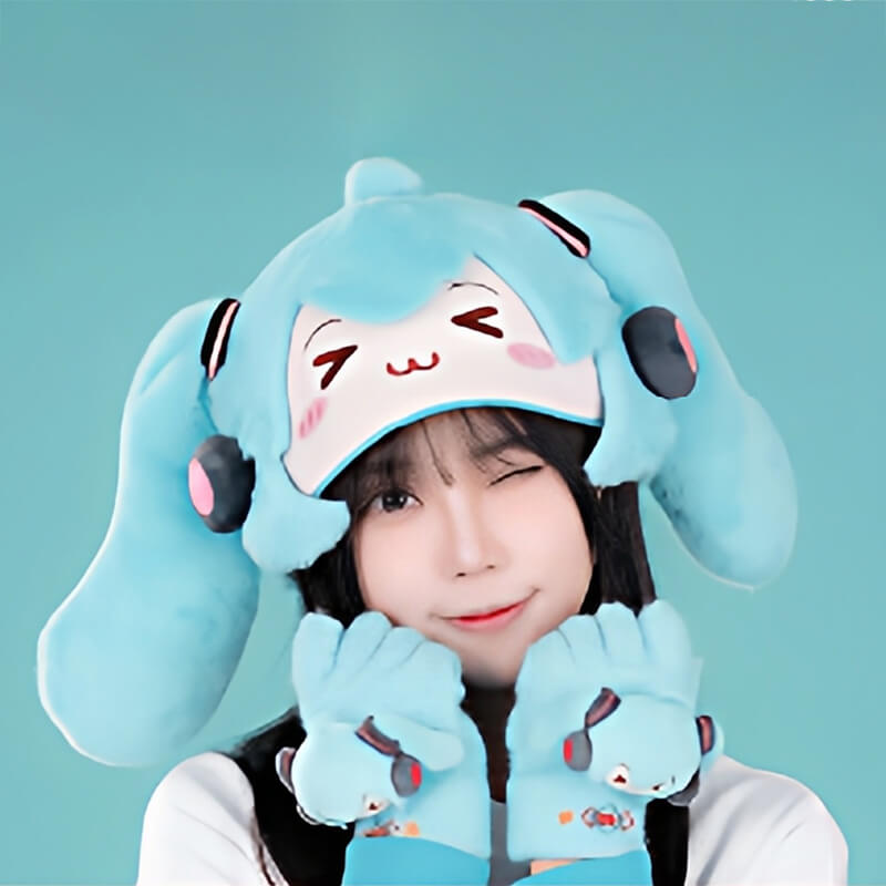 Winky-Hatsune-Miku-Plush-Hat-And-Miku-Gloves