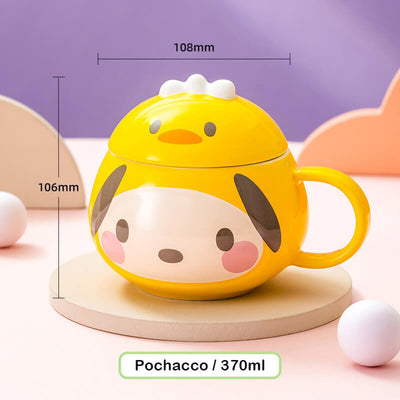 Yellow-Pochacco-3D-Embossed-Ceremic-Mug-With-Lid-370ml