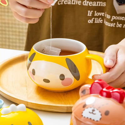 Yellow-Pochacco-Mug-With-Coffee