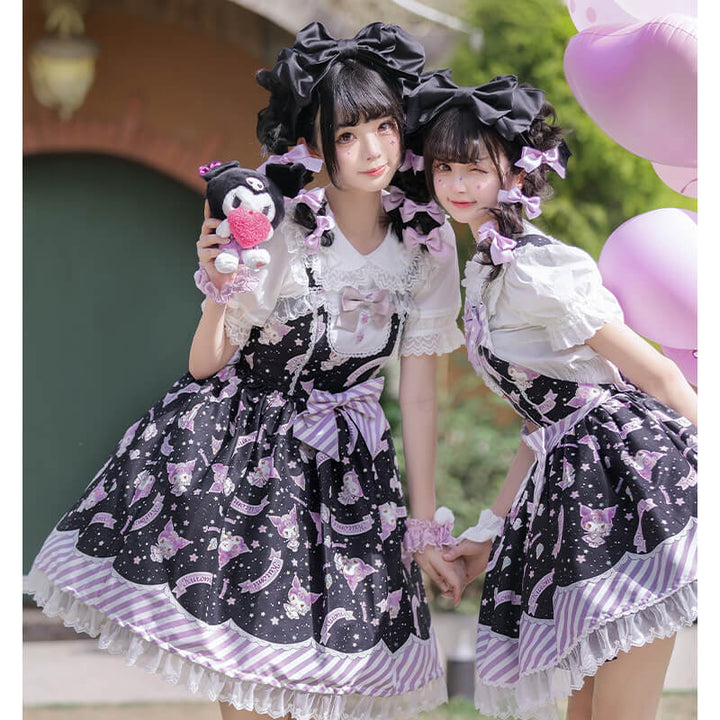 cute kuromi dress Kuromi Dress for Girls Purple & Black Tulle Kawaii Outfit, Handmade