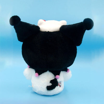 back-display-of-kuromi-wearing-hello-kitty-headgear-50th-Anniversary-plushie