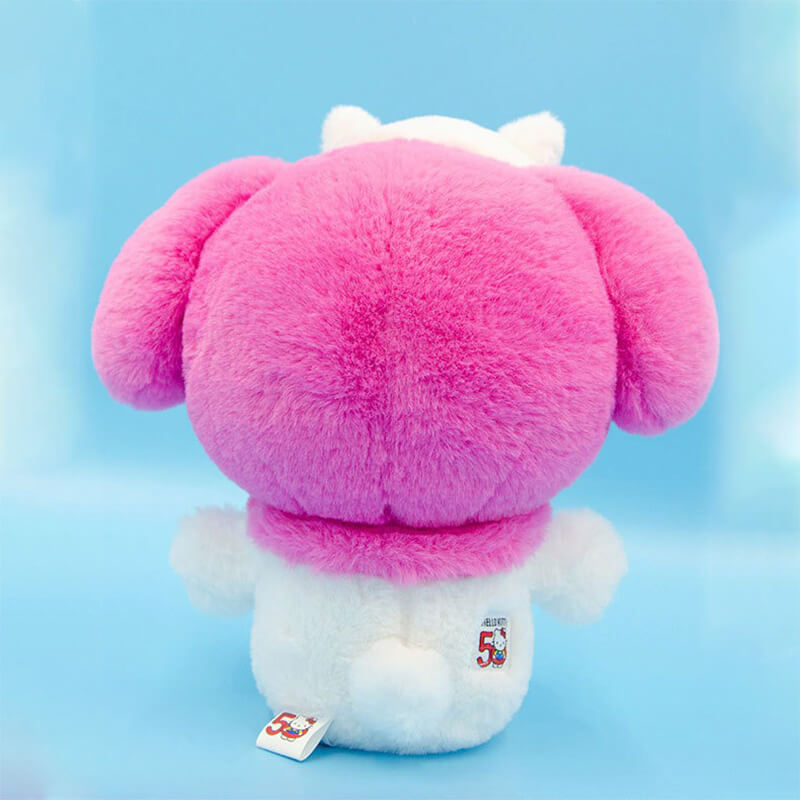 back-display-ofmy-melody-wearing-hello-kitty-headgear-50th-Anniversary-plushie