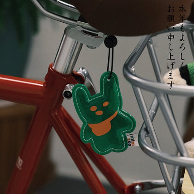 bicycle reflective pendant cute rabbit