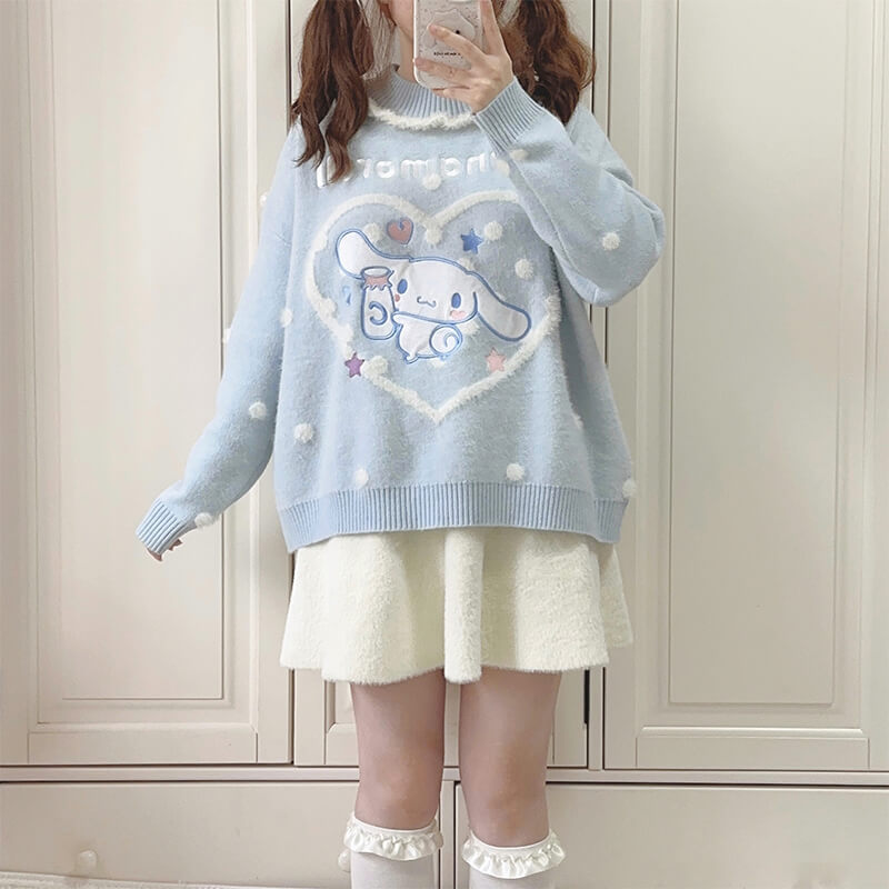 blue-cinnmoroll-pompom-loose-sweater-outfit-2