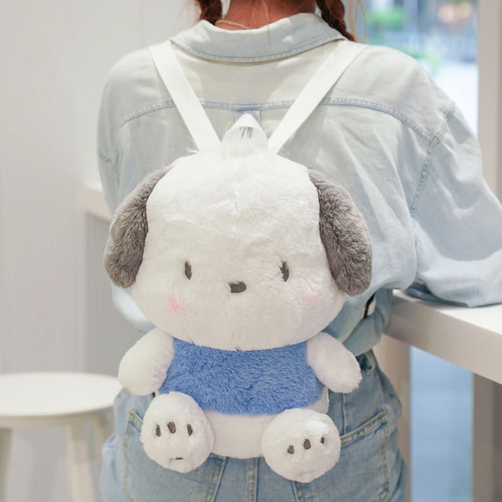 Sanrio Pochacco 3D Plush Backpack Sanrio Pochacco 3D Plush Backpack PC-201 | LASR – LA Style Rush main image 4