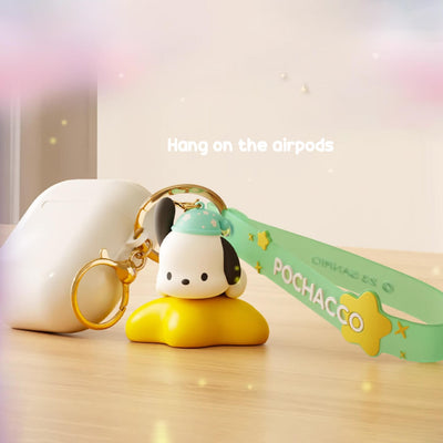 cute-pochacco-star-keychain-with-glowing-led-light-for-airpods-and-desk-decoration