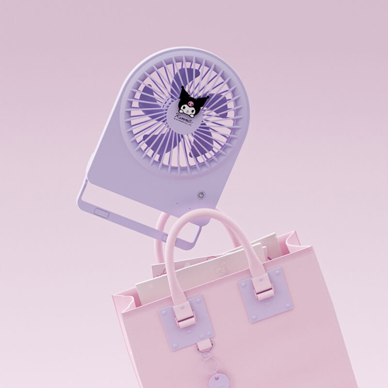 cute-purple-kuromi-small-portable-usb-foldable-desk-fan