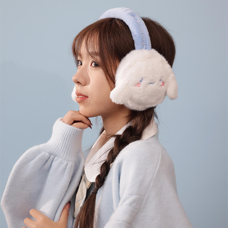 cute-sanrio-cinnamoroll-3d-face-embroidery-ear-warmers-headband-wearing-display