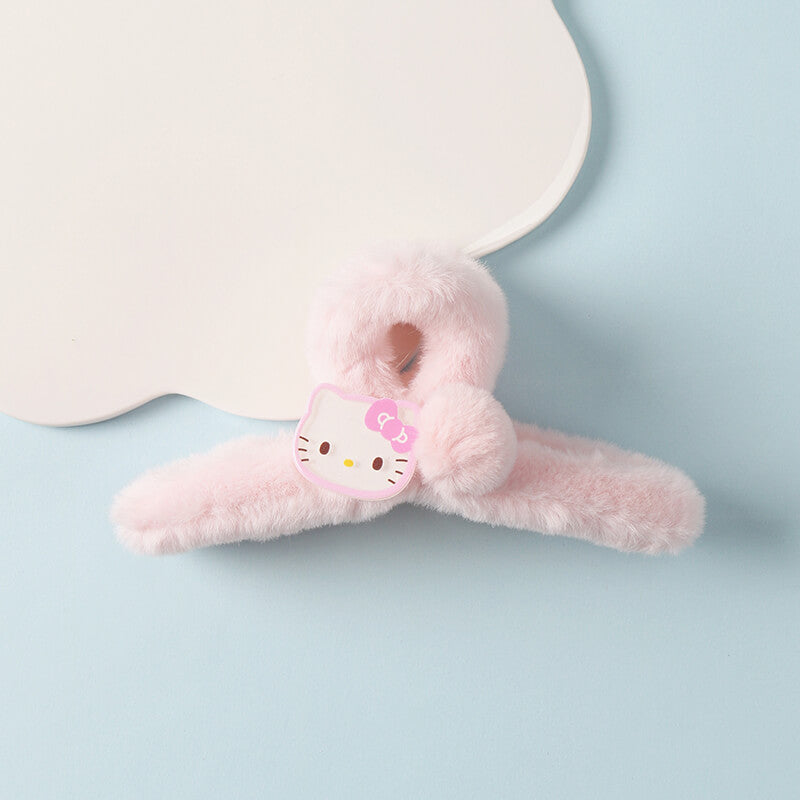 cute-sanrio-hello-kitty-face-decor-hair-claw-clip-pink
