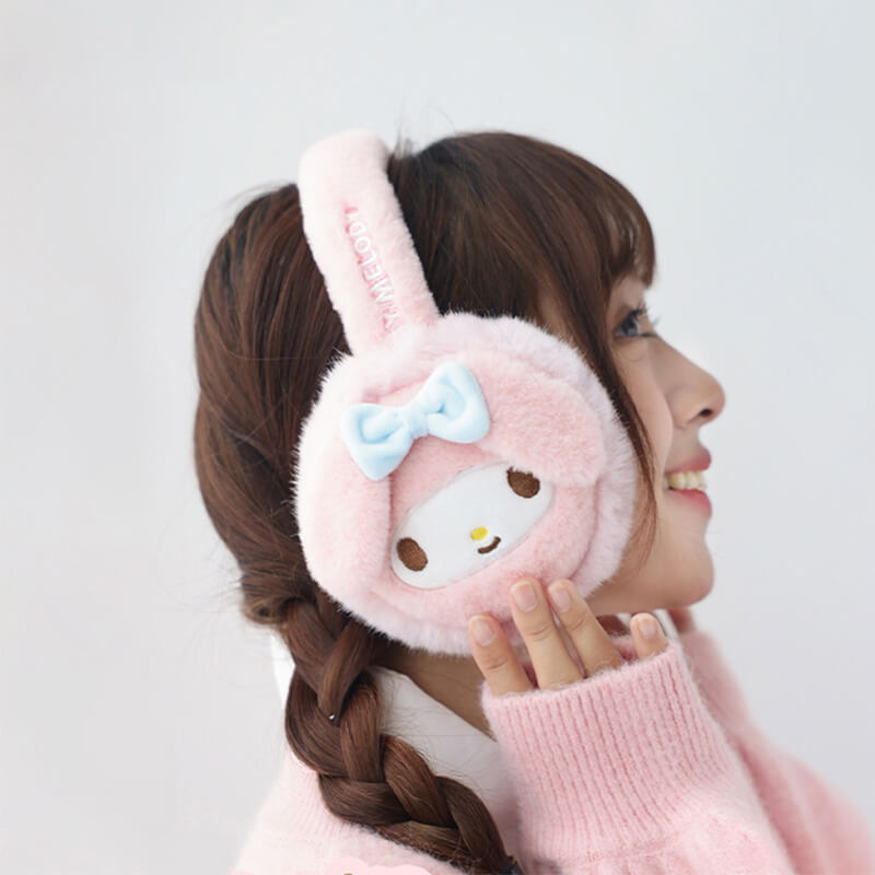My Melody Embroidery Earmuff Headband – KawaiiEnvy display picture 3