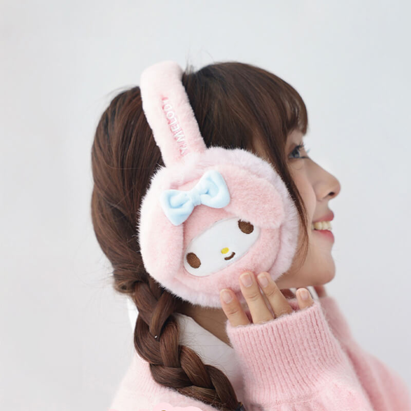 girl-wearing-sweet-my-melody-3d-face-embroidery-earmuffs