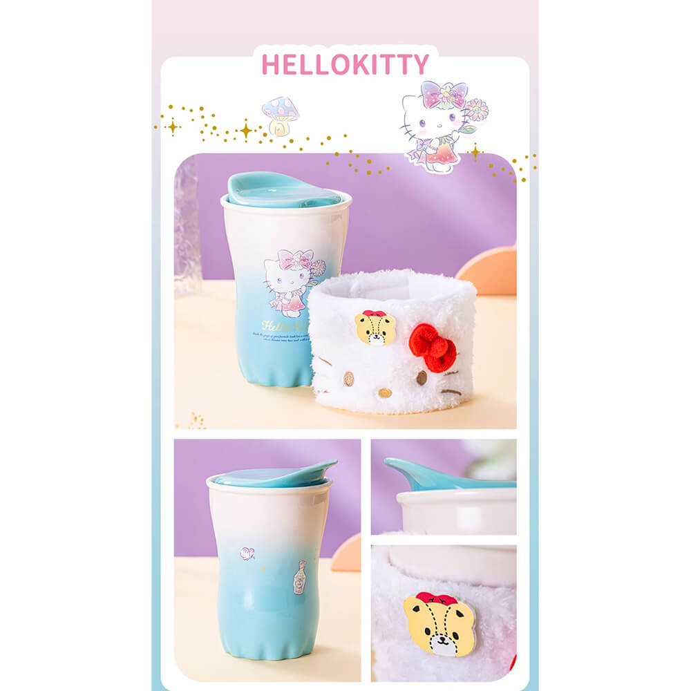 hello-kitty-illustration-print-white-blue-gradient-ceramic-mug-with-plush-cup-sleeve