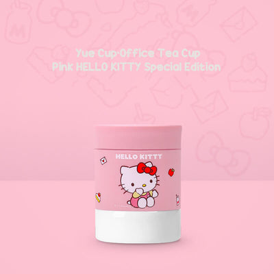 Double-Wall Insulated Hello Kitty Tea Cup with Silicone Sleeve