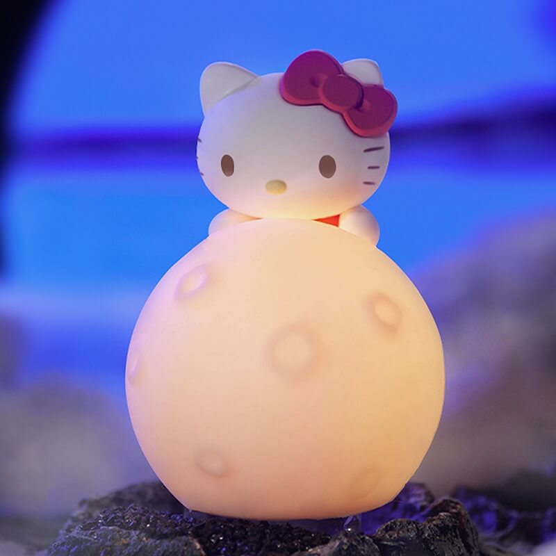 Sanrio Moon Night Light - Cinnamoroll Cute LED Sleep Lamp & Decor